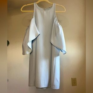 Olivaceous chiffon spring dress